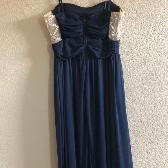 Blue strapless gown by Jodi kristopher - Picture 4 of 5